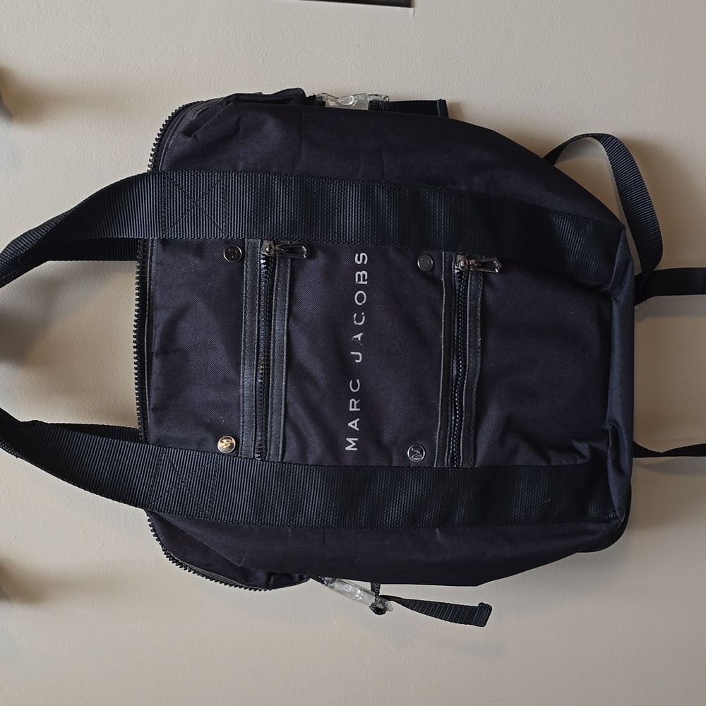 Marc Jacobs Unisex Nylon Backpack in Black